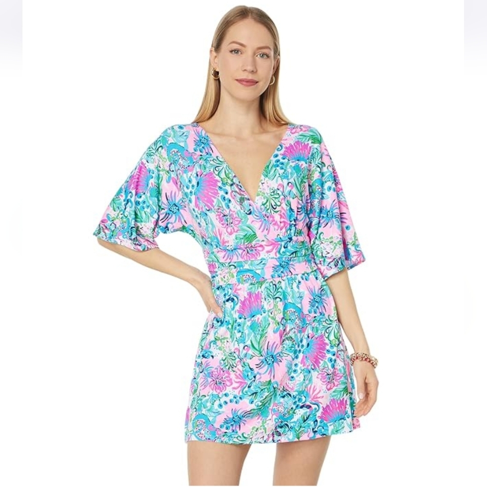 Lilly Pulitzer Skort Romper Vibrant Floral XS